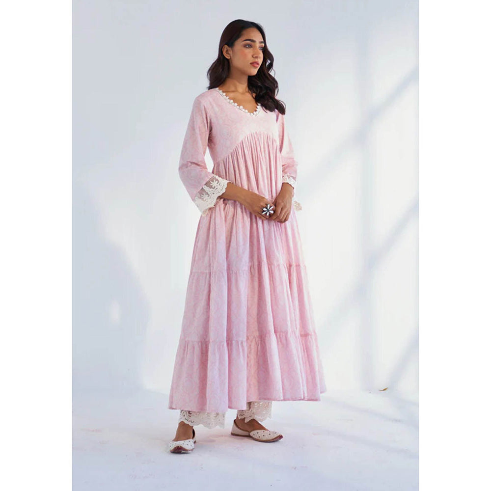 Roze Laila Pink Anarkali Kurta