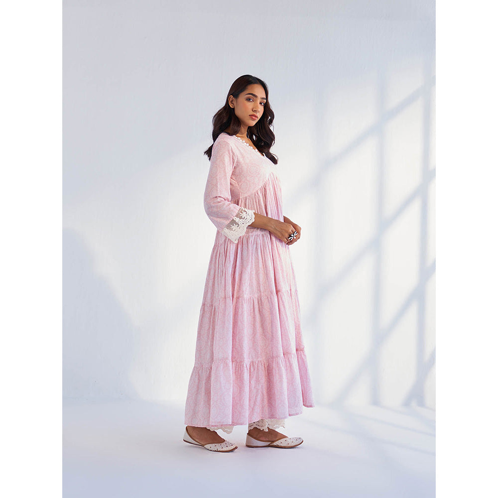 Roze Laila Pink Anarkali Kurta