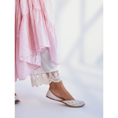 Roze Laila Off White Pant