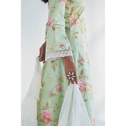 Roze Maysoon Kurta with Sharara & Dupatta (Set of 3)