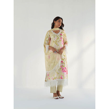 Roze Mahnoor Kurta with Pant & Dupatta (Set of 3)
