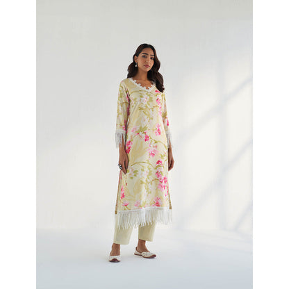 Roze Mahnoor Kurta with Pant & Dupatta (Set of 3)