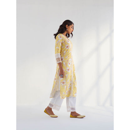 Roze Amina Kurta with Pant & Dupatta (Set of 3)