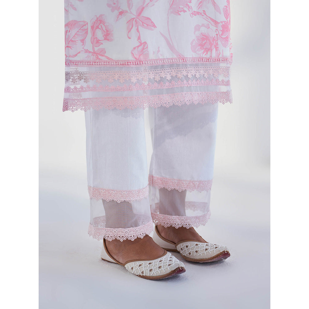 Roze Nyla White Pant