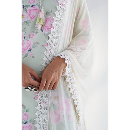 Roze Huma Kurta with Pant & Dupatta (Set of 3)