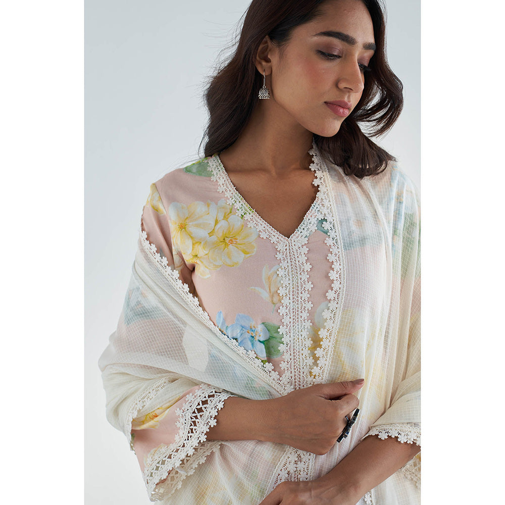 Roze Arfa Kurta with Pant & Dupatta (Set of 3)