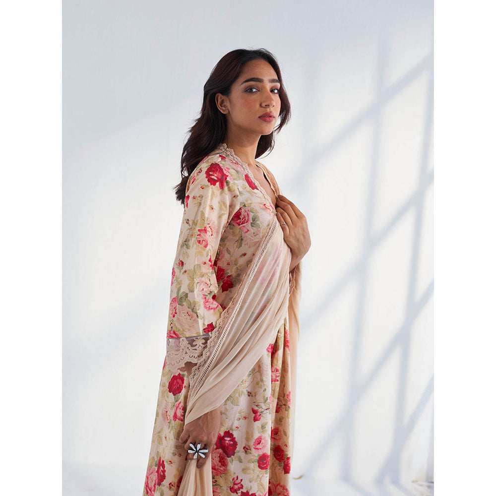 Roze Farida Kurta with Pant & Dupatta (Set of 3)