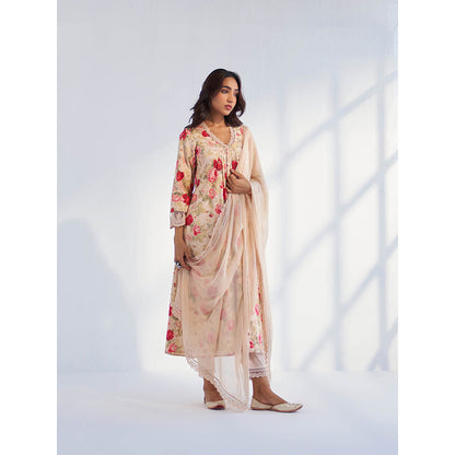 Roze Farida Kurta with Pant & Dupatta (Set of 3)