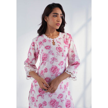 Roze Arah Kurta with Pant & Dupatta (Set of 3)