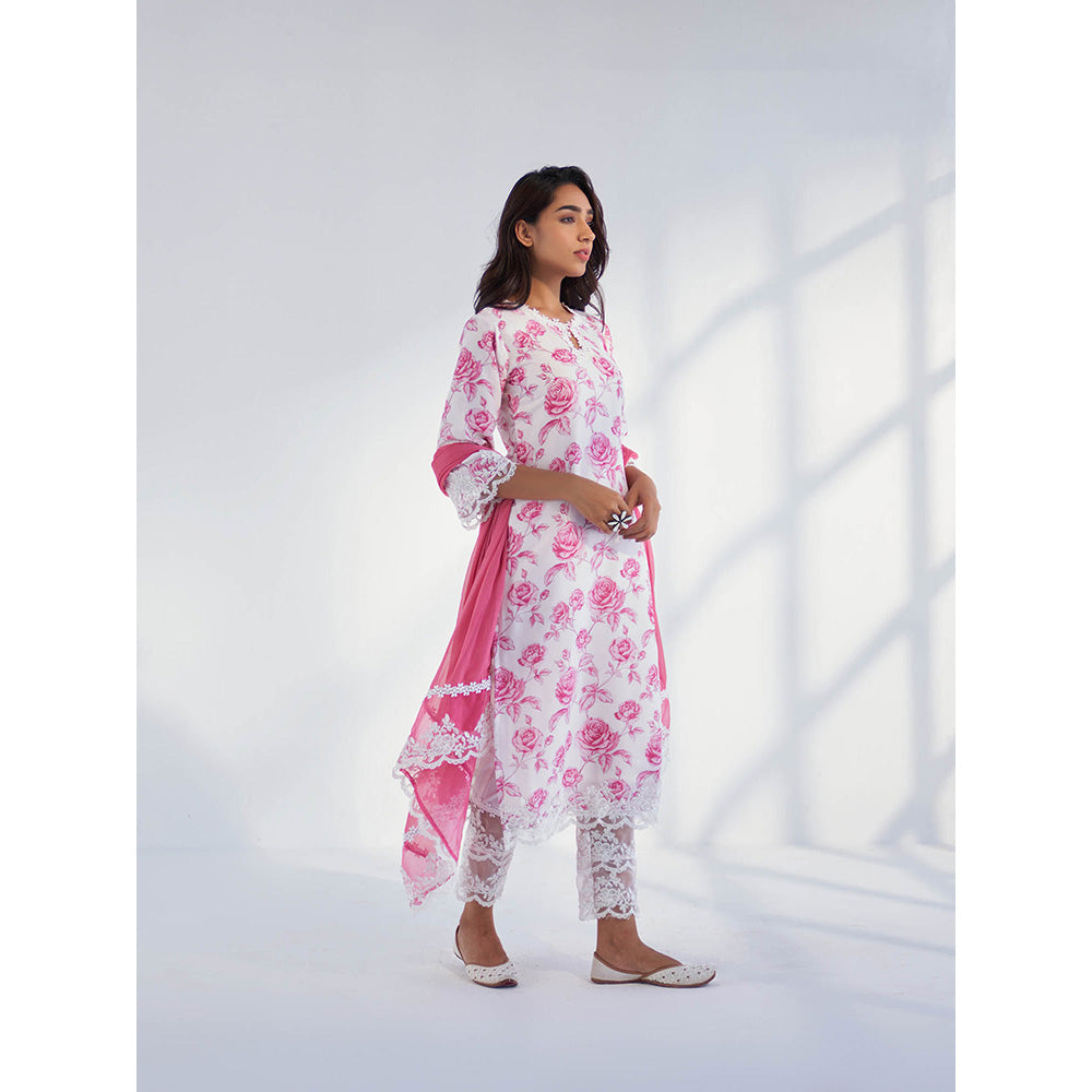 Roze Arah Kurta with Pant & Dupatta (Set of 3)