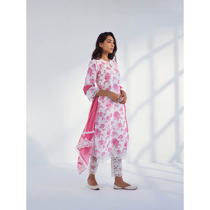 Roze Arah Kurta with Pant & Dupatta (Set of 3)