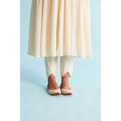 Roze Arisha Ivory Anarkali Kurta