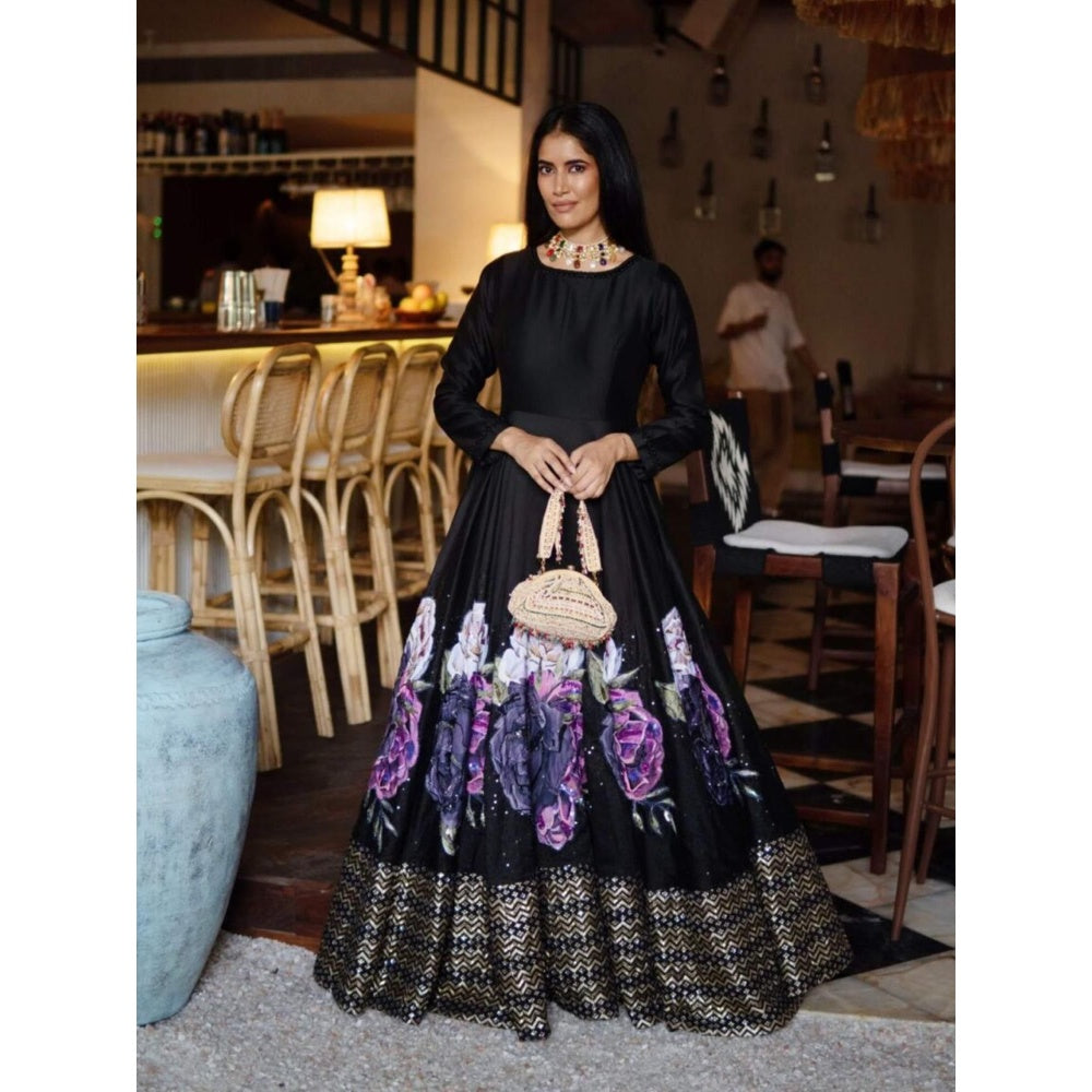 Rozina Black Anarkali