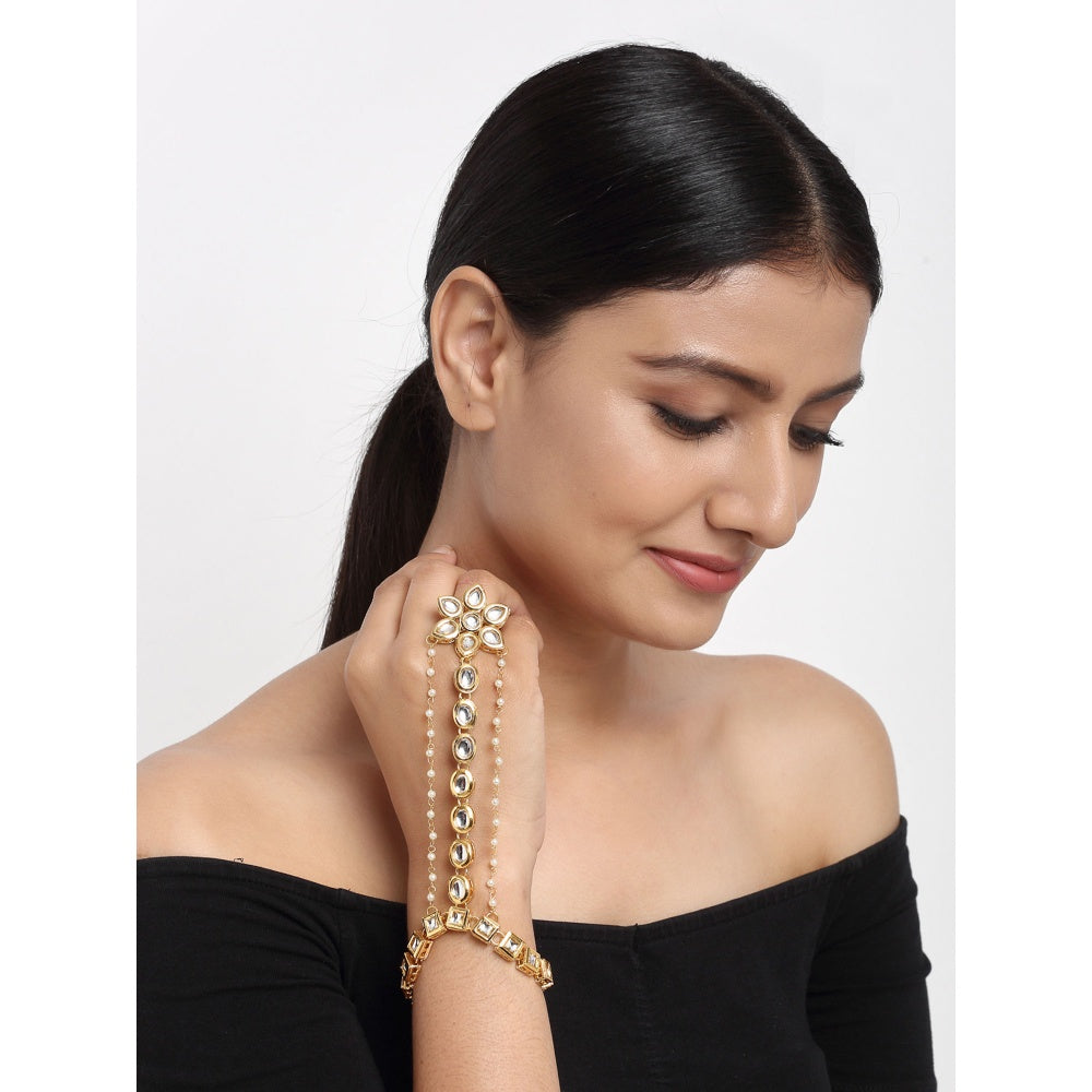 RUBY RAANG STUDIO Ruby Raang Kundan Hand Harness
