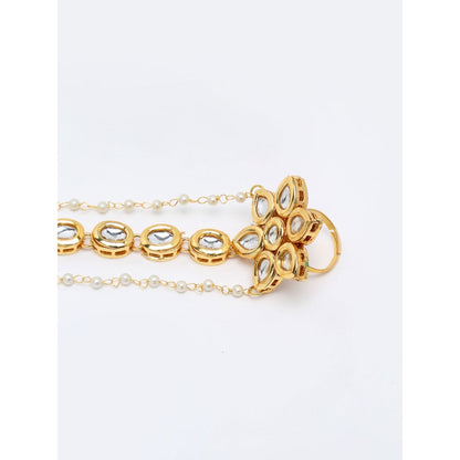 RUBY RAANG STUDIO Ruby Raang Kundan Hand Harness