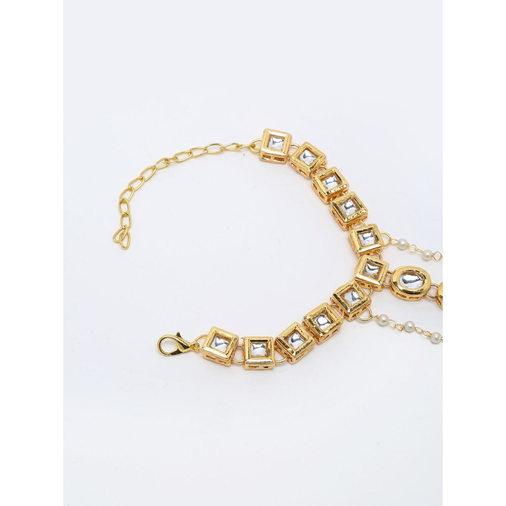 RUBY RAANG STUDIO Ruby Raang Kundan Hand Harness