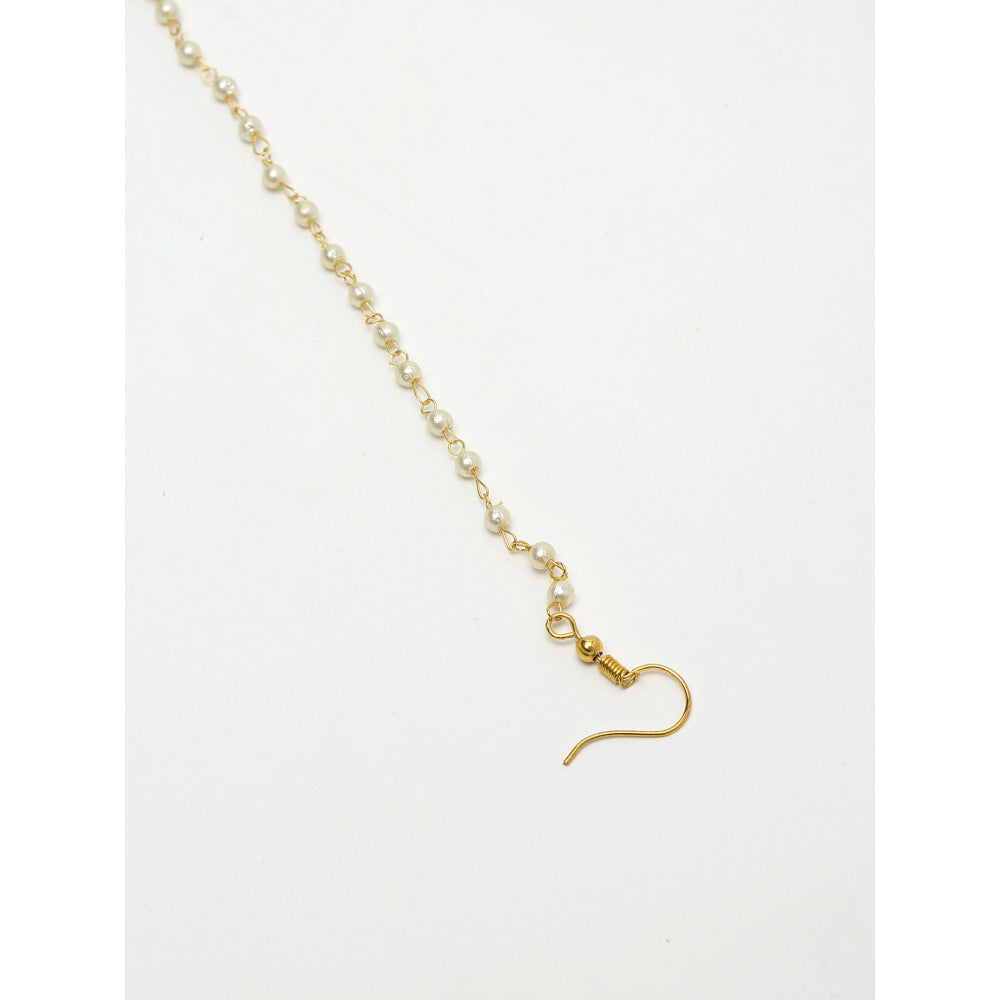 RUBY RAANG STUDIO Ruby Raang Red Tone Maharani Kundan Nose Ring