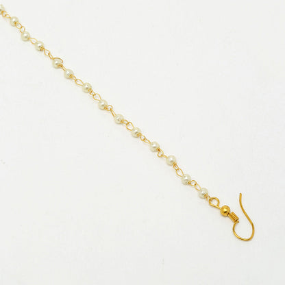 RUBY RAANG STUDIO Ruby Raang Beaded Maharani Kundan Nose Ring