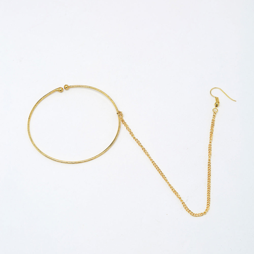RUBY RAANG STUDIO Ruby Raang Gold Nose Ring