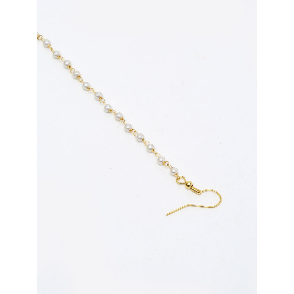 RUBY RAANG STUDIO Ruby Raang Double Kundan Nose Ring