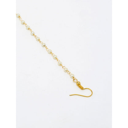 RUBY RAANG STUDIO Ruby Raang Green Tone Maharani Kundan Nose Ring