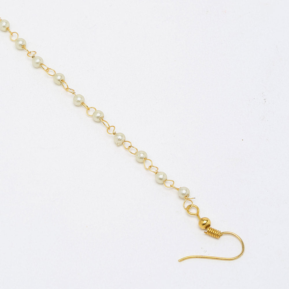 RUBY RAANG STUDIO Ruby Raang Diamond Embellished Kundan Nose Ring