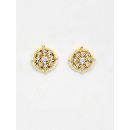 RUBY RAANG STUDIO Ruby Raang Gold Tone Kundan Studs
