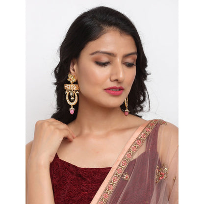 RUBY RAANG STUDIO Ruby Raang Multi Kundan Earrings