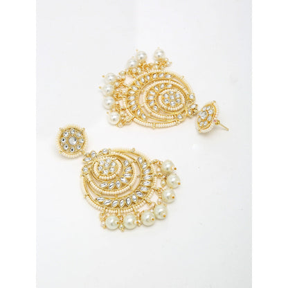 RUBY RAANG STUDIO Ruby Raang Kundan Pearl Earrings