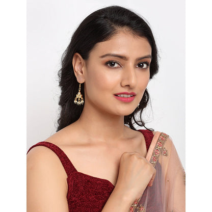 RUBY RAANG STUDIO Ruby Raang Kundan Jhallar Earrings