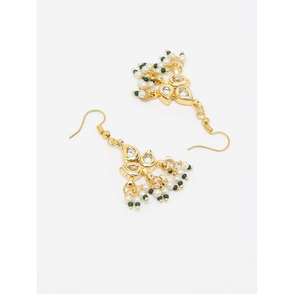 RUBY RAANG STUDIO Ruby Raang Kundan Jhallar Earrings