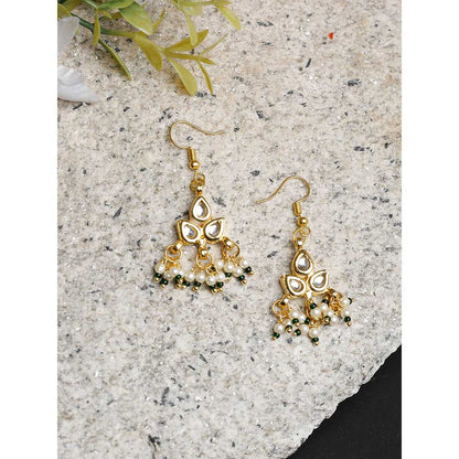 RUBY RAANG STUDIO Ruby Raang Kundan Jhallar Earrings