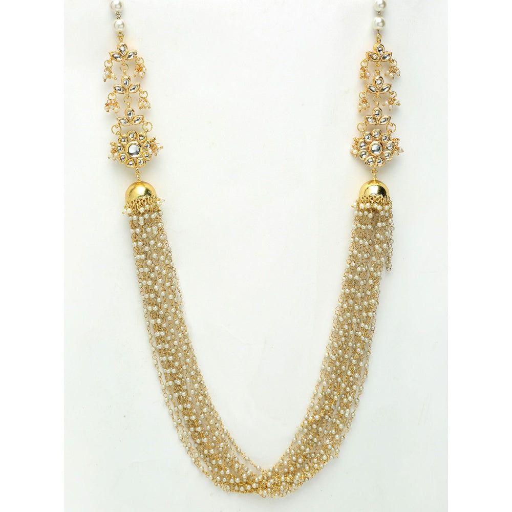 RUBY RAANG STUDIO Ruby Raang Pearl Jhumki Necklace