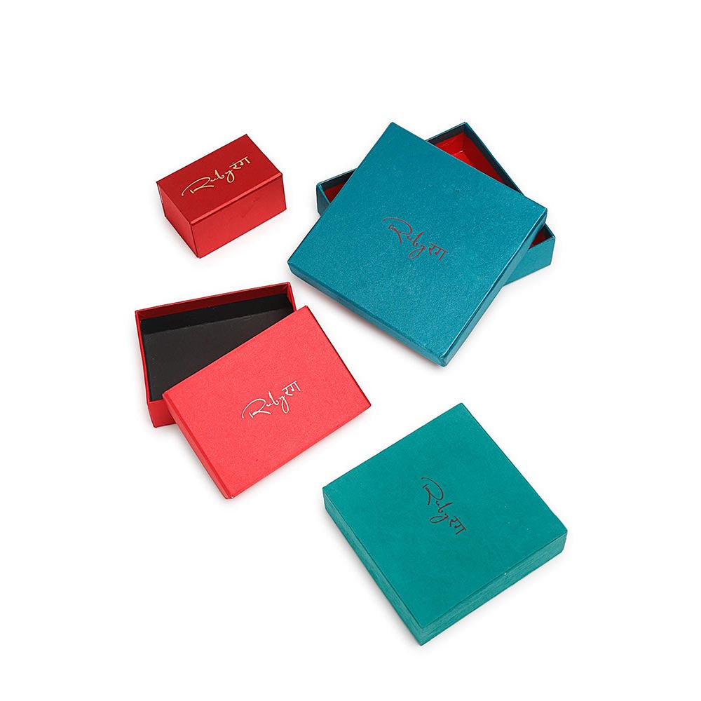 RUBY RAANG STUDIO Gold-Toned White Faux Kundan-Studded Pearl Beaded Chained Nose Ring