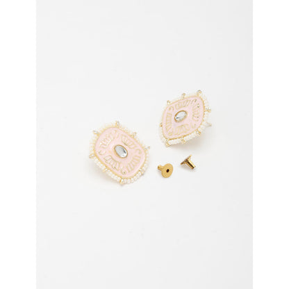 RUBY RAANG STUDIO Gold Kundan Choker with Earrings