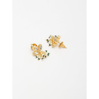 RUBY RAANG STUDIO Gold-Toned Contemporary Studs Earrings