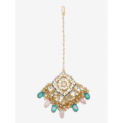 RUBY RAANG STUDIO Dusk Dew Multi Maharani Maang Tikka