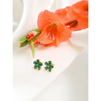 RUBY RAANG STUDIO Dusk Dew Green Studs