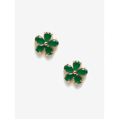 RUBY RAANG STUDIO Dusk Dew Green Studs