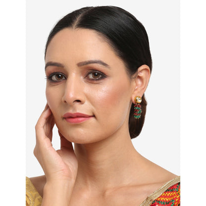 RUBY RAANG STUDIO Dusk Dew Multi Kundan Earrings