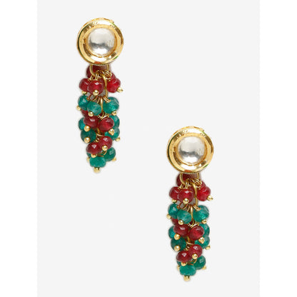RUBY RAANG STUDIO Dusk Dew Multi Kundan Earrings