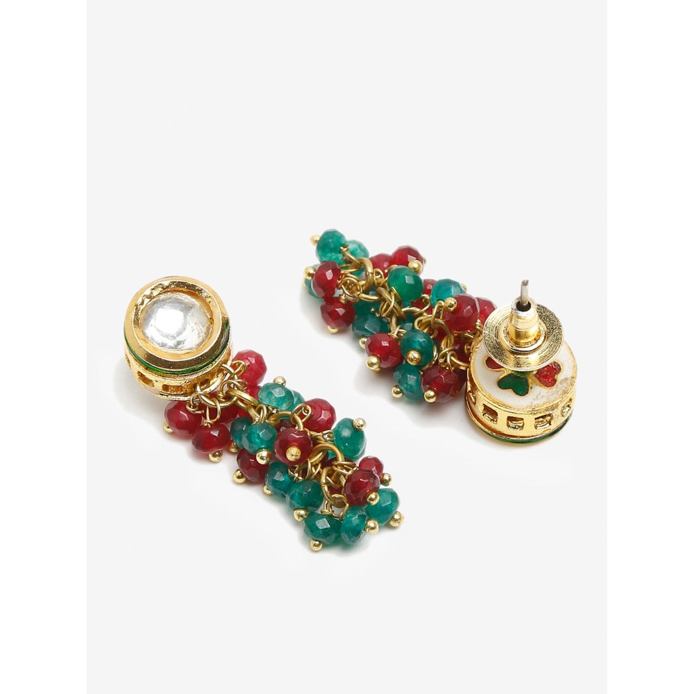 RUBY RAANG STUDIO Dusk Dew Multi Kundan Earrings