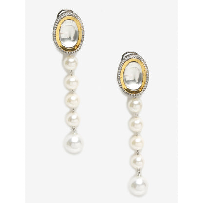 RUBY RAANG STUDIO Dusk Dew Kundan Pearl Earrings
