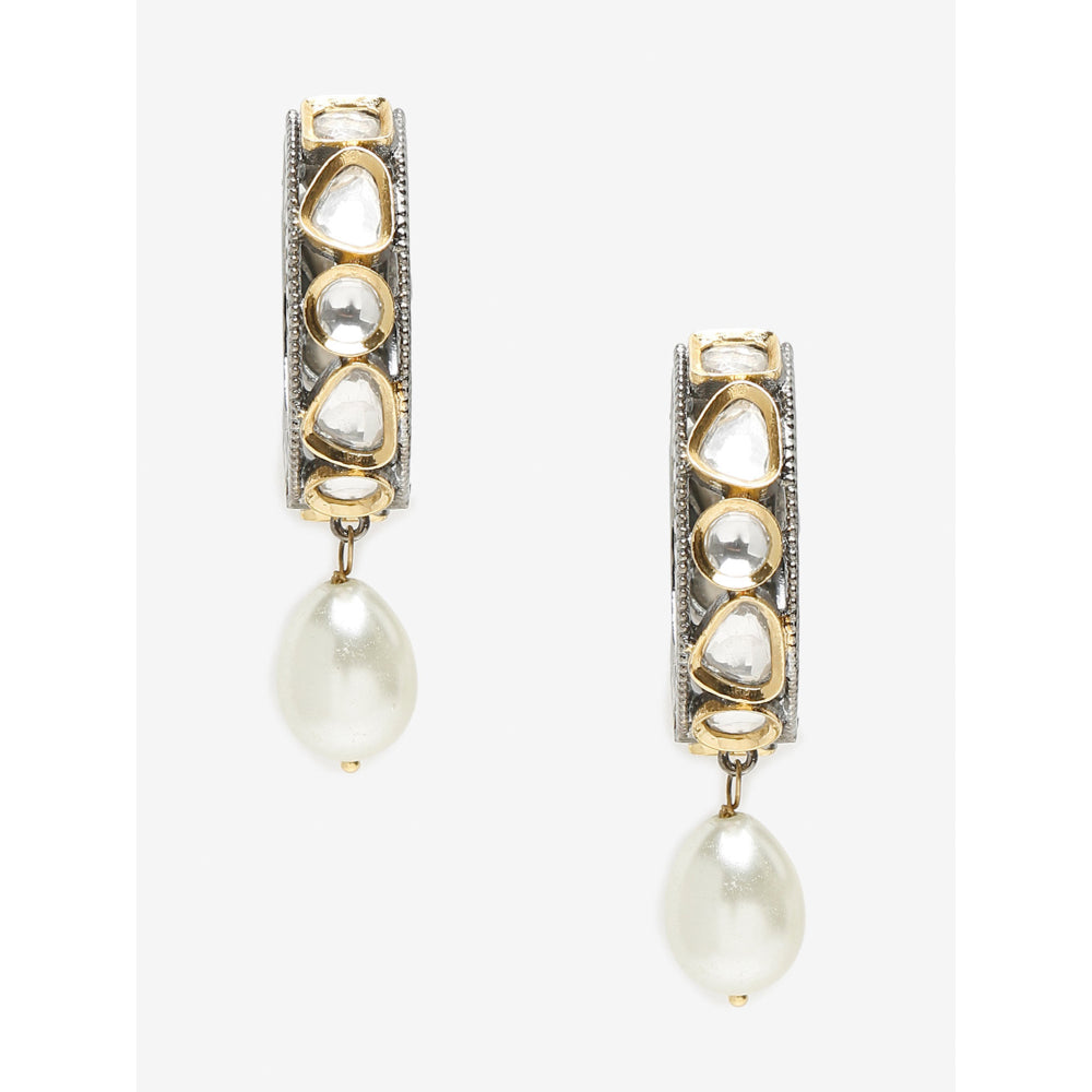 RUBY RAANG STUDIO Dusk Dew Kundan Pearl Loops