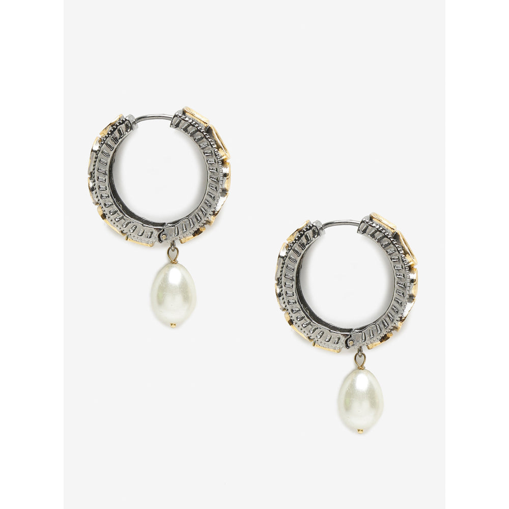 RUBY RAANG STUDIO Dusk Dew Kundan Pearl Loops
