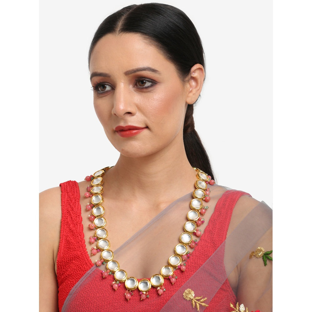 RUBY RAANG STUDIO Dusk Dew Long Kundan Neckpiece