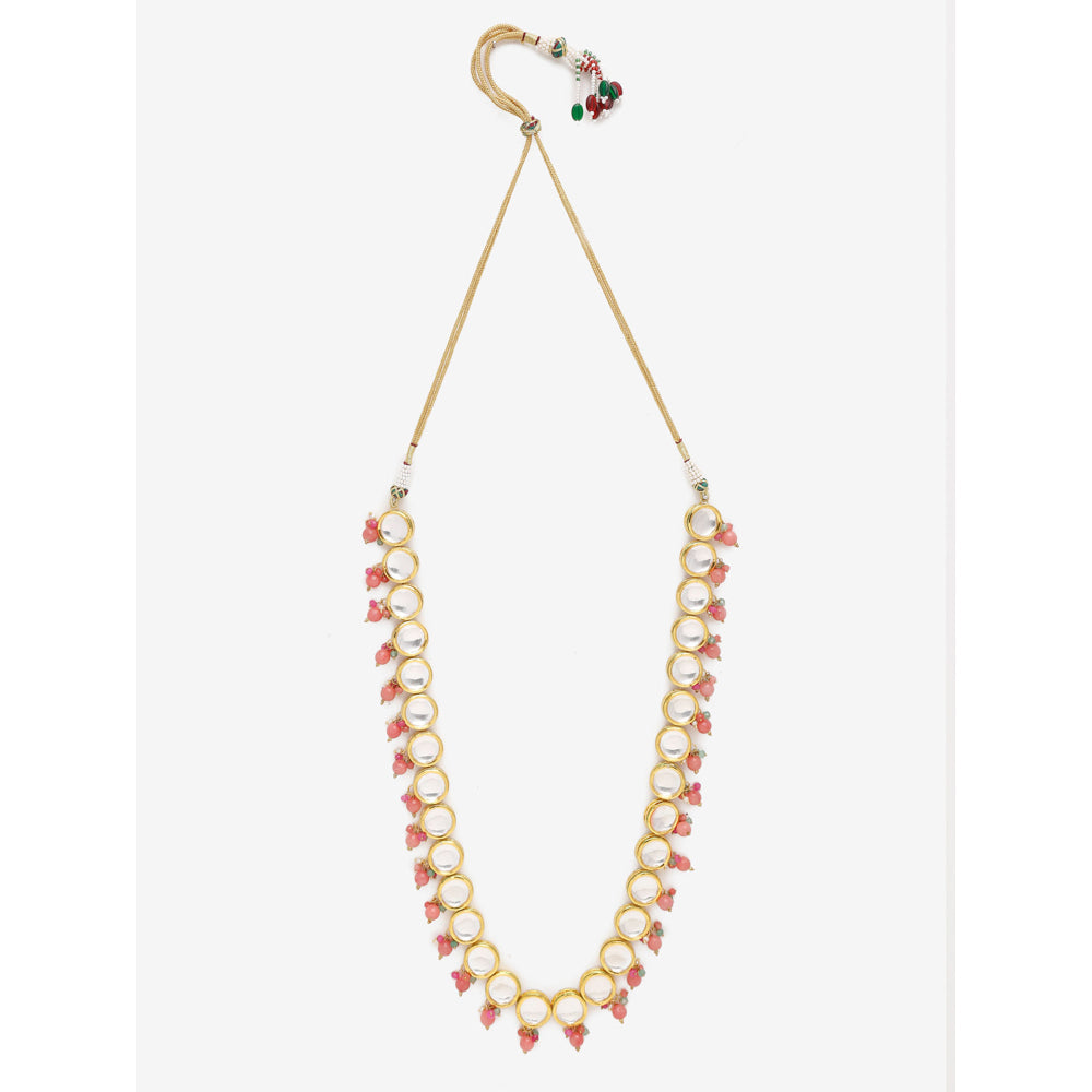RUBY RAANG STUDIO Dusk Dew Long Kundan Neckpiece