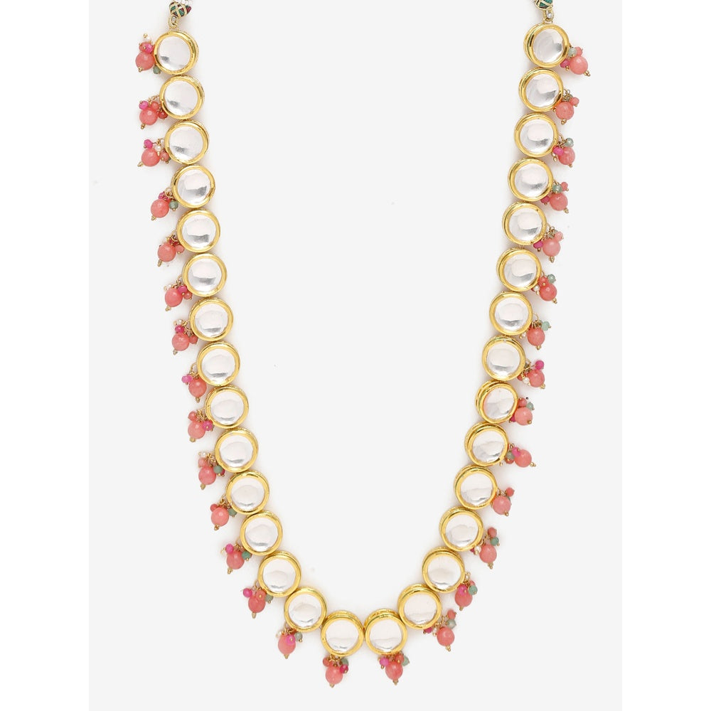 RUBY RAANG STUDIO Dusk Dew Long Kundan Neckpiece
