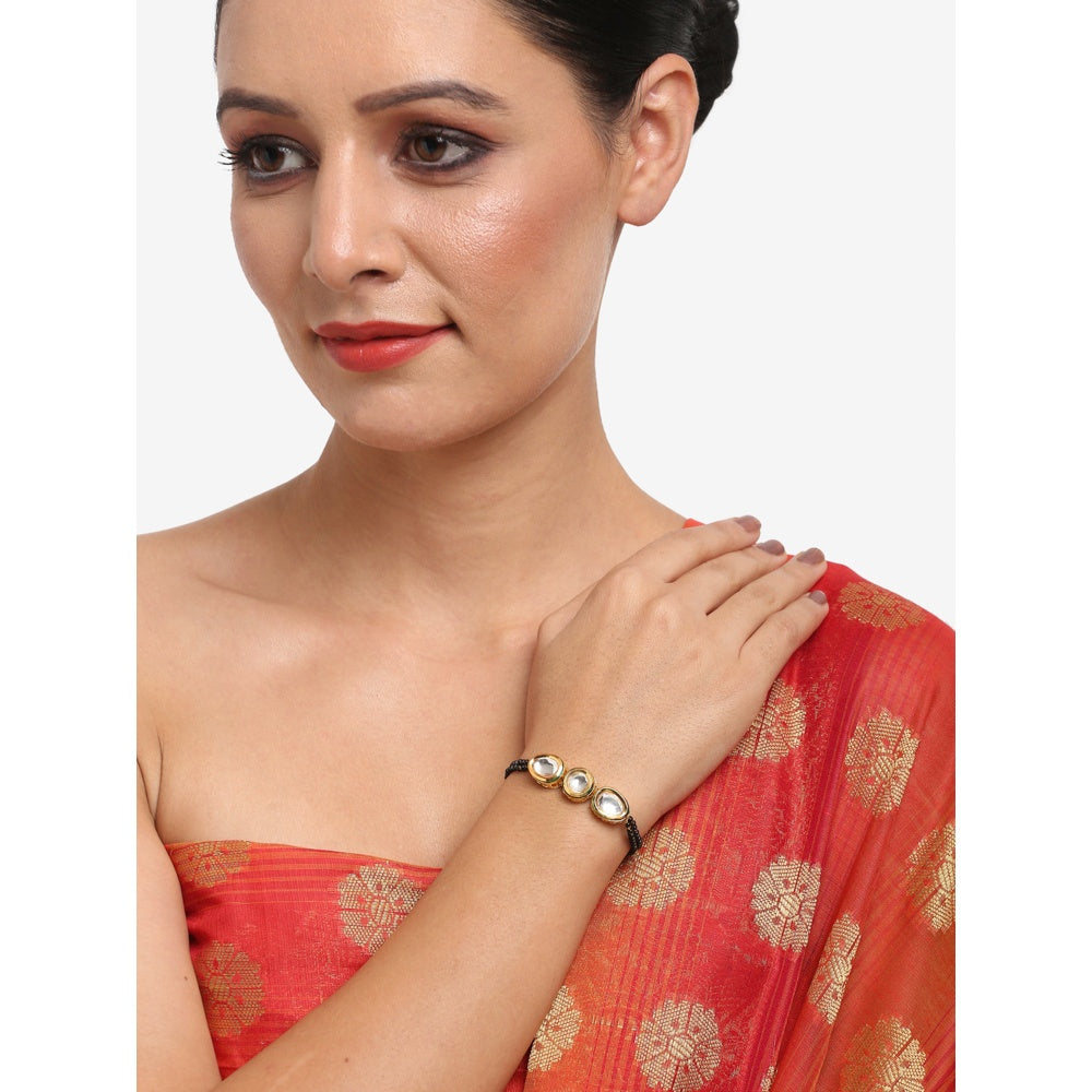 RUBY RAANG STUDIO Dusk Dew Kundan Bracelet Mangalsutra
