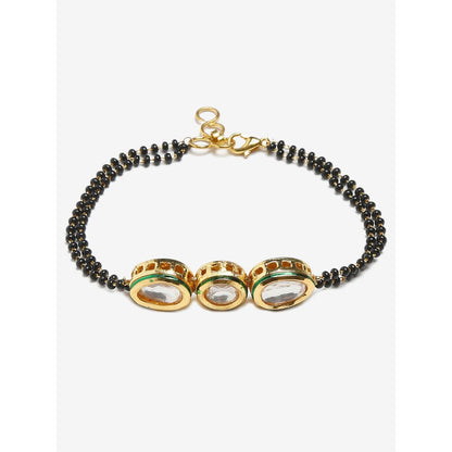 RUBY RAANG STUDIO Dusk Dew Kundan Bracelet Mangalsutra